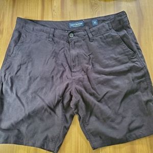 Lucky Brand Linen Blend Shorts Black 36
